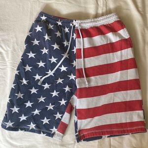 American Flag Shorts — Wool Interior
